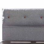 Κρεβάτι με Κεφαλάρι και Αποθηκευτικό Χώρο Hauz Pandora 200X200 Keten 44 Stone